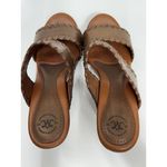 Johnston & Murphy  Women's Clog Platform Sandal 8.5 Brown Leather Block Heel Boho Photo 5