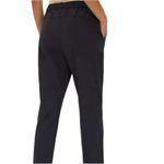 Anthropologie MAEVE Black PURPLE TRIM Drawstring Pull-on Jogger Track Pants L Photo 2