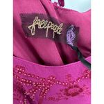 Free People  Tatiana Purple Beaded Long Sleeve Swing Mini Dress Women's Size 0 Photo 8
