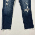 Abercrombie & Fitch Abercrombie Harper Ankle Distressed Skinny‎ Jeans Dark Wash 26 Short Cut Off Hem Photo 5