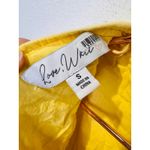 LOVE WHIT Yellow 100% Cotton Tie Back Crewneck Short Sleeve Flowy Midi Dress S Photo 3