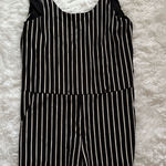 Fab’rik black and white striped romper Size M Photo 0