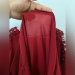 blouses for women color red size L 3/4 sleeve round neck with lace Size L Photo 7