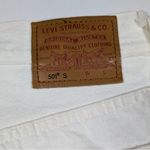 Levi's 501 Jeans Womens Size 25 Short White High-Rise Premium 100% Cotton Photo 8