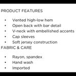 Jennifer Lopez  V-neck rhinestone tee size x-small Photo 6