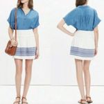 Madewell  Embroidered Skyline Skirt 00‎ Cabana E9967 Boho Geometric Summer Beachy Photo 6