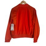 Athleta Zion Microfleece Full Zip Bomber Jacket Red Orange Size Small Photo 7