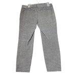 Old Navy  Pixie Mid Rise Pants Womens 12 Black White Geometric Career Office Work Photo 2