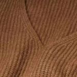 Mango MNG Short Knitted Dress Longsleeve Brown NWT Size 6 Photo 8