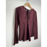 Hem & Thread  SweaterâWomens Lace Detailed Long Sleeve Size SmallâNWT Photo 3