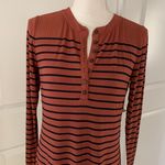 Loft Striped Henley Midi Dress Photo 4