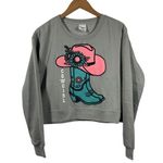 Relaxx Sweatshirt Women L NWT Gray Cowgirl Graphic LSW6619 Casual Western Comfy Size L Photo 0