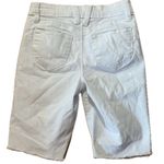 Ymi High Rise Distressed Denim Jean Shorts White Size 26 Photo 1