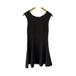 Free People  Fit & Flare Black Sleeveless Dress Women's Small Zip Back Stretch Photo 3