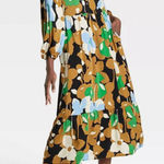 Who What Wear Floral Print Women's Dress  Womens Large Fall Flowy Sundress Photo 0