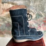 Timberland Fauna Suede Moccasin Lace Up Fleece Lined Winter Black Boots size 9 Photo 6