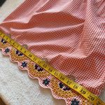 Madewell blouse sleeveless embroidered at bottom gingham print size small Photo 3