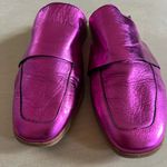 Free People  Women's Metallic Pink Magenta fushia At Ease Loafer Mule EU 38 US 8 Photo 2