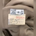 Vera Wang Vintage Seamless long Sleeve Satin Dress in Tan Size 8. D2 Photo 11