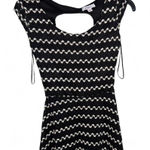 Candie’s Black & White Zigzag Knit Dress (XS) Photo 0