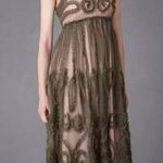 Anthropologie New James Coviello x BHLDN  Blush Green Tulle Dress 2 Photo 0