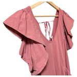 Anthropologie Daily Practice Pink Cotton Ruffle Puffy Boho Nap Dress Women XL Photo 7