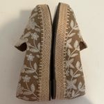 Joie  Cara-BF Beige and White Floral Embroidered Espadrille Slip-Ons Size 6.5 Photo 8
