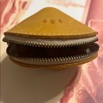 Mustard Yellow Leather Coin Purse Photo 4