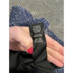 Alice + Olivia  blue elana tweed metallic ladies mini skirt size 12 Photo 10