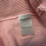 EK Edinburgh Knitwear Pink Pima Cotton 3/4 Sleeve Sweater Size L Photo 4
