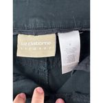 Liz Claiborne Womens Black Wide-Leg Pants Size 6 98% Cotton & 2% Spandex Photo 3
