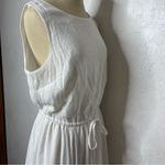 Candalite NEW  Size Medium White Midi Dress Handkerchief Lace Trim Boho Photo 7