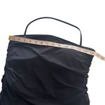 J.Crew Black Ruffle-Trim Ruched Bandeau One-Piece Dress Swimsuit Size 12 Photo 9
