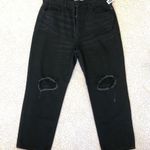 Old Navy Women’s Extra High Waisted Straight Black Jeans Photo 3
