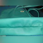 Lacoste  Teal Green Tote Bag XLarge GUC Photo 1