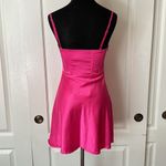 Princess Polly  SPOTLIGHT PINK SATIN MINI DRESS Photo 2