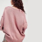 Free People Brookside Oversized Dolman Reverse Seam Tunic Sweater Sz L Photo 2