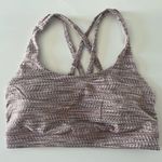 Lululemon Energy Bra Arrow Jacquard Antique Bark Copper Coil Sports Bra Size 6 Photo 3