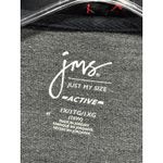 JMS Zip Up Sweatshirt Jacket Size XL Long Sleeve Colorblock Hood Soft Casual Black Photo 1