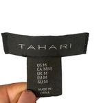 Tahari Baby Blue Linen Blend Long Sleeve Opened Front Knit Cardigan Women Sz M Photo 4