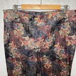 Soft Surroundings  Dark Floral Ankle Length Pull On Pants Size Large Artsy Photo 2