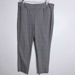 Talbots Chatham Ankle Pant Glen Plaid Black Ivory Size 14 Petite Photo 1
