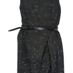 3.1 Phillip Lim  Black Tweed Textured Sheath Dress with Belt Size 4 Winter Photo 0