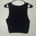 SheIn  Black Fitted Sleeveless ribbed Crop Tank Top Photo 1