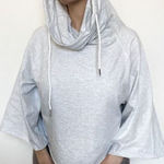 Namastetics Hoodie Athleisure NEW Activewear Pullover Lounge XL Grey Crop Photo 0