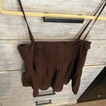 American Eagle  Smocked Babydoll Bow Tank Top Size Medium Photo 2