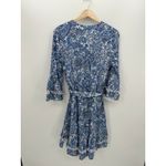 Soft Surroundings  Womens Blue Paisley Button Peasant Dress Size S Boho Coastal Photo 1