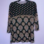 Chico's Boho Everyday Top Women Size L Dark Whimsical Teacher Casual Lightweight Photo 6