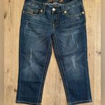 Seven7 Vintage Y2K  Capri Cropped Embroidered Jeans size 8 Photo 0
