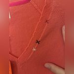Sundry  NWT CrossStitched Crewneck Pink Luxury Wool Cashmere Sweater S Old Money Photo 1